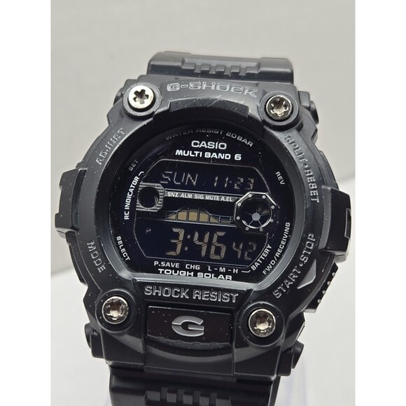 Casio G Shock GW 7900B Tough Solar Multi Band 6 Atomic Black Digital Mens Watch - Picture 4 of 12